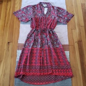 NWT Red Floral Dress